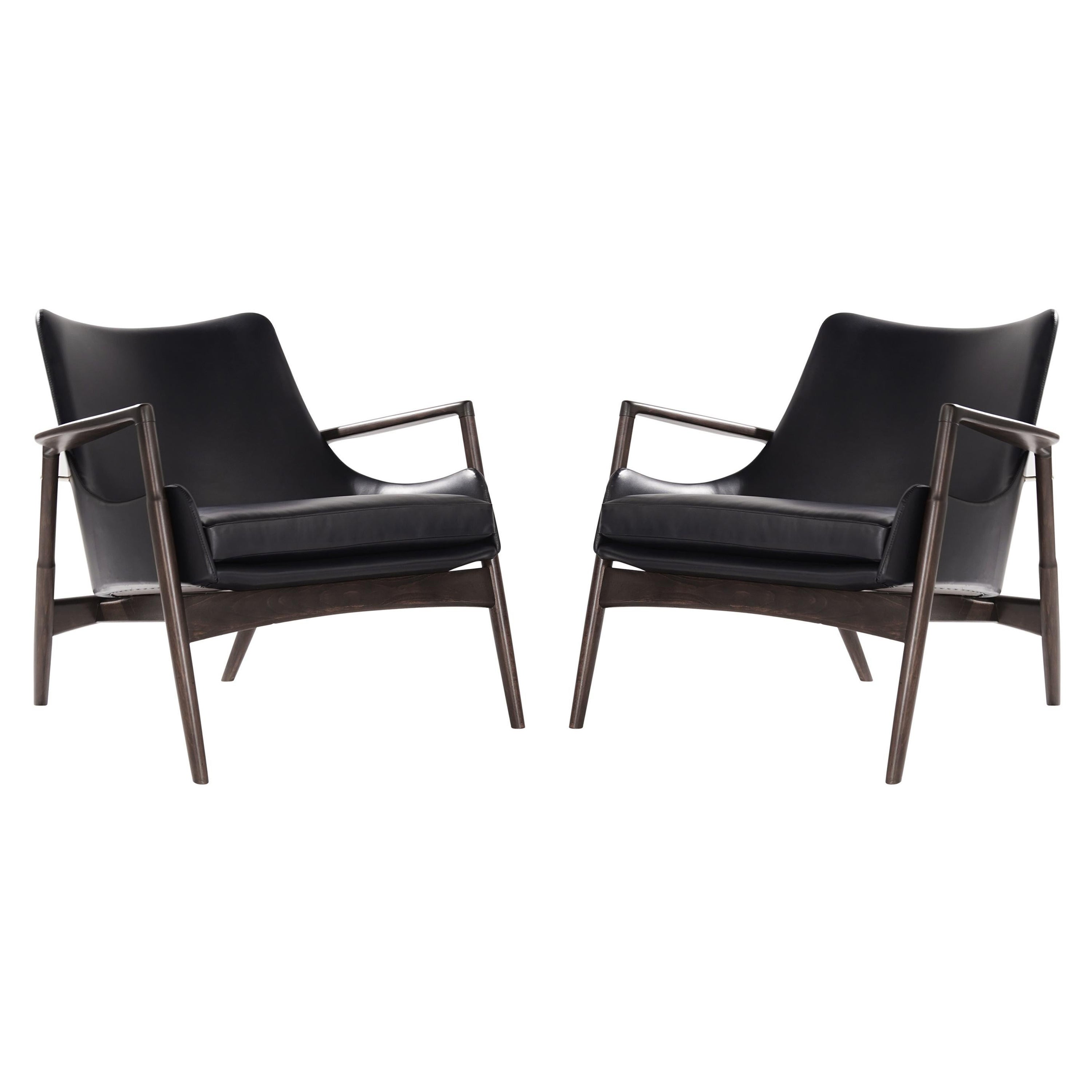 Easy Chairs by Ib Kofod-Larsen, Denmark, 1950s