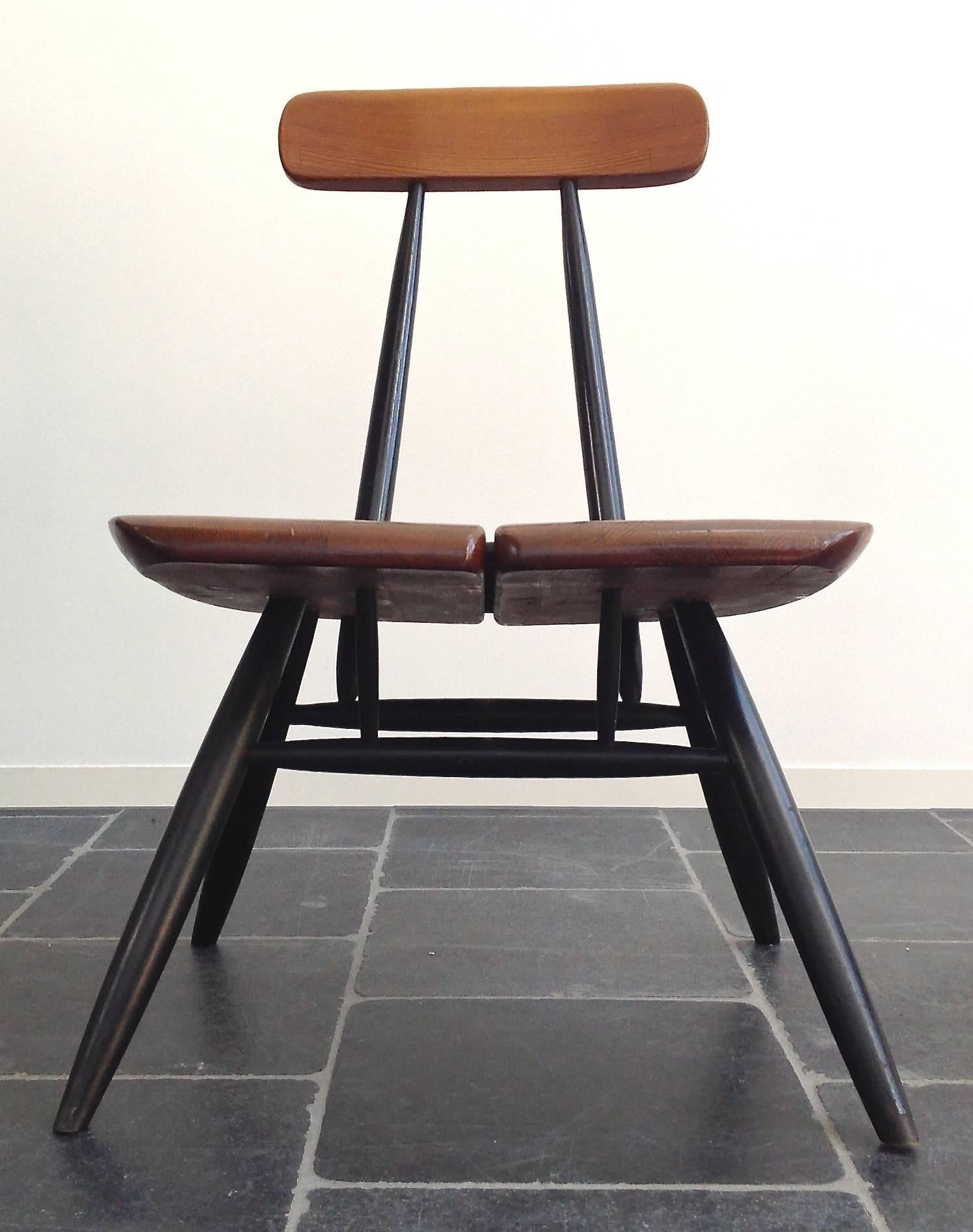 Finnish Easy Chairs by Ilmari Tapiovaara for Laukaan Puu, 1950s, Set of Two For Sale