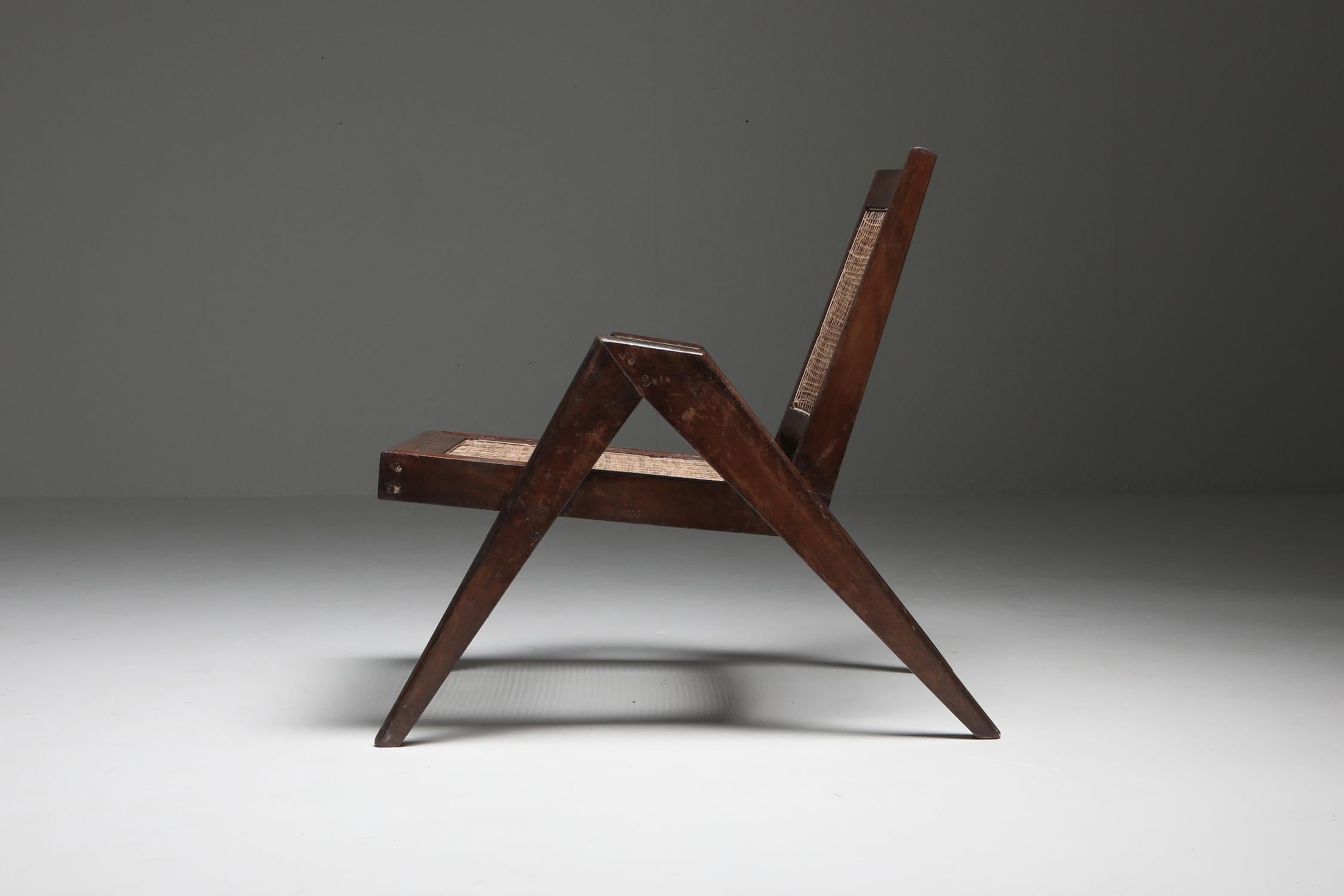 Easy Chairs by Jeanneret, Chandigarh, 1955 2