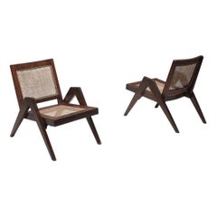 Easy Chairs by Jeanneret, Chandigarh, 1955