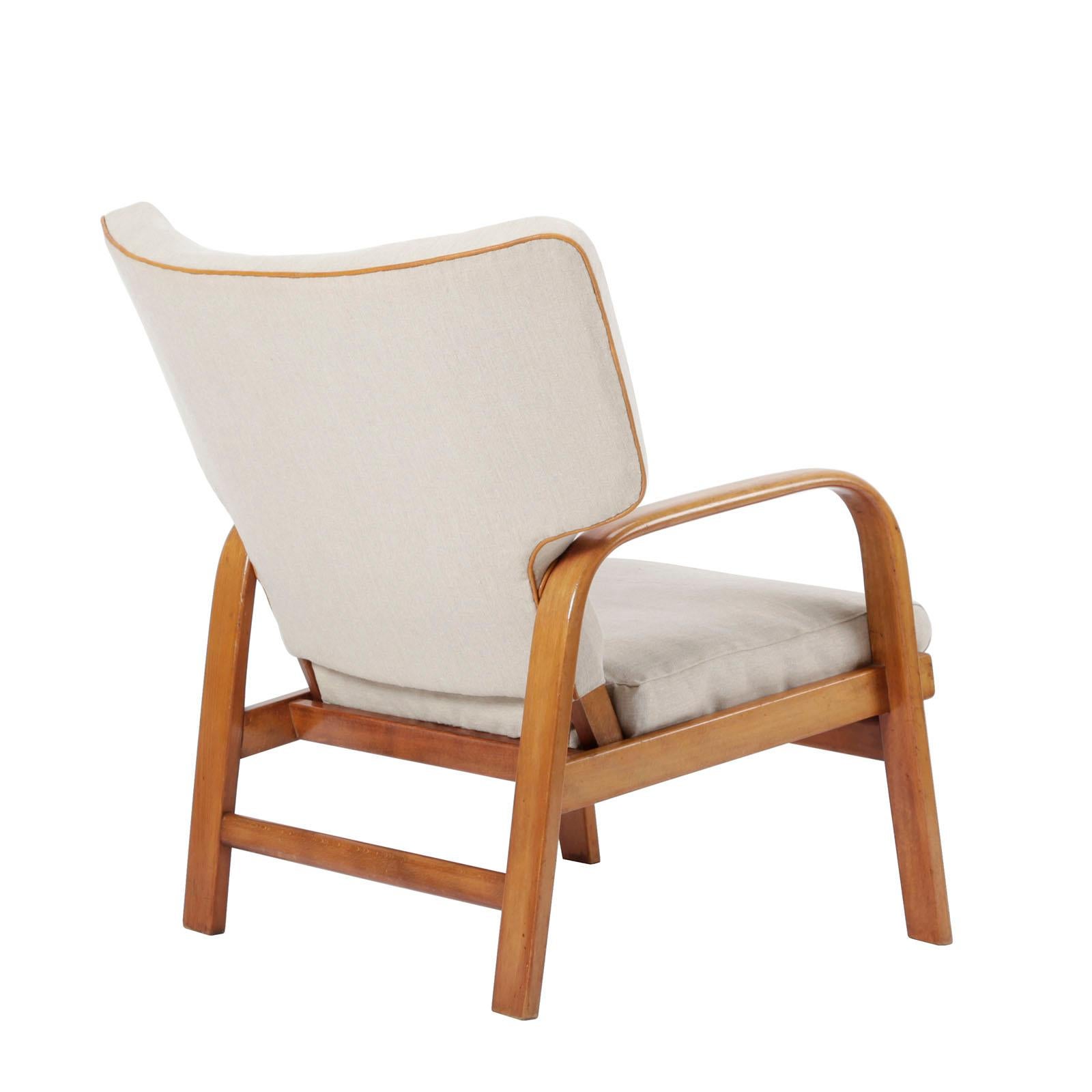 Scandinavian Modern Easy Chairs Designed by Magnus Stephensen in 1932 For Sale