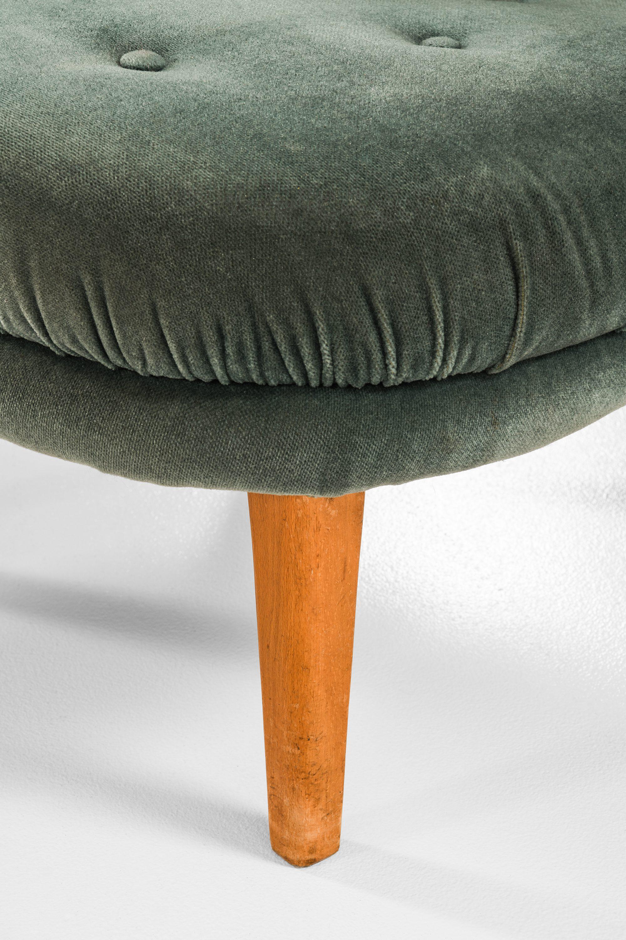 Sedie Easy in Beeche e tappezzeria originale in velluto Mohair di Arne Norells, 1952 in vendita 3