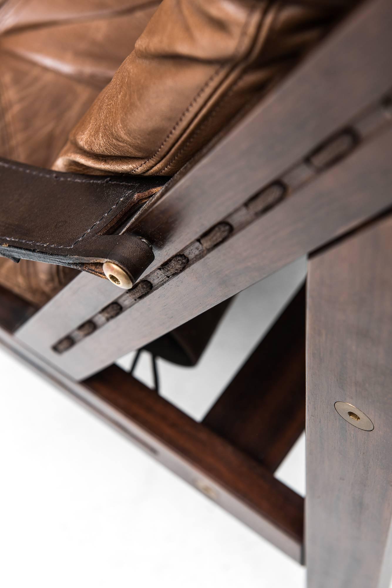 Leather Easy Chairs Model Hunter Designed by Torbjørn Afdal Produced by Bruksbo