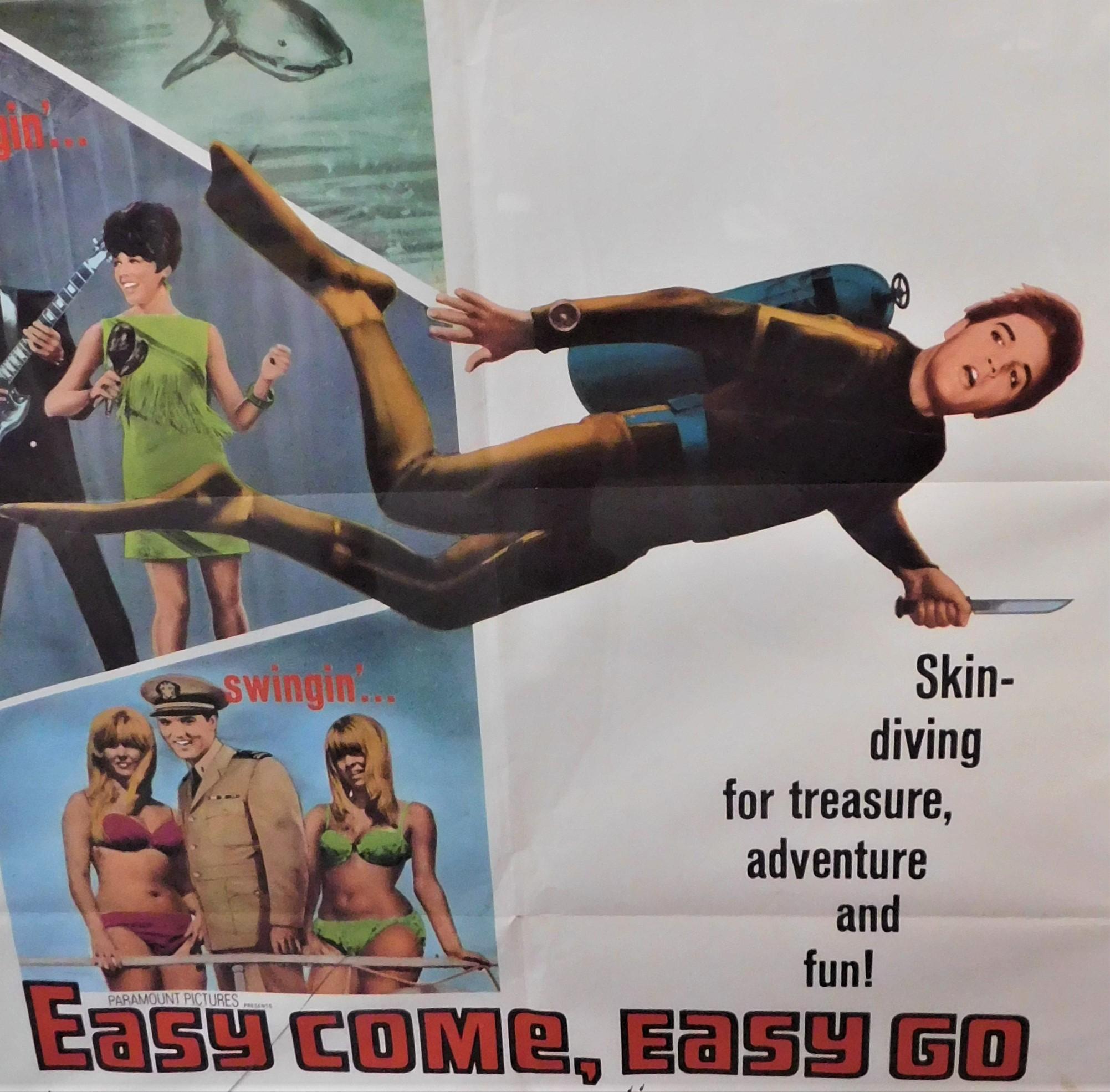 Easy Come, Easy Go Elvis Presley 1967 Original Theatrical Poster 4