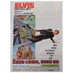Retro Easy Come, Easy Go Elvis Presley 1967 Original Theatrical Poster