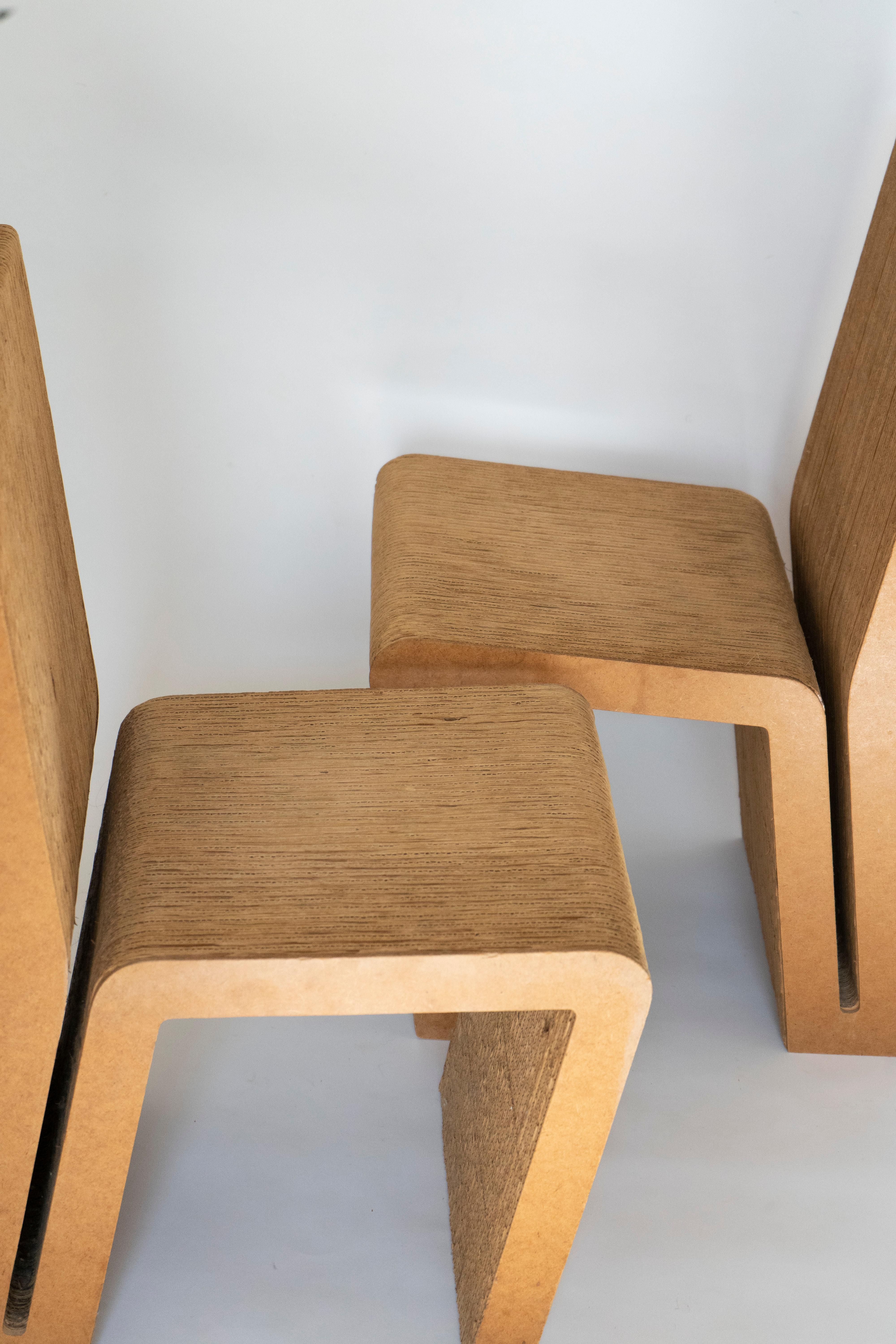 Easy Edges Cardboard Chair by Frank Gehry, Early 1970s Model In Good Condition For Sale In Pittsburgh, PA