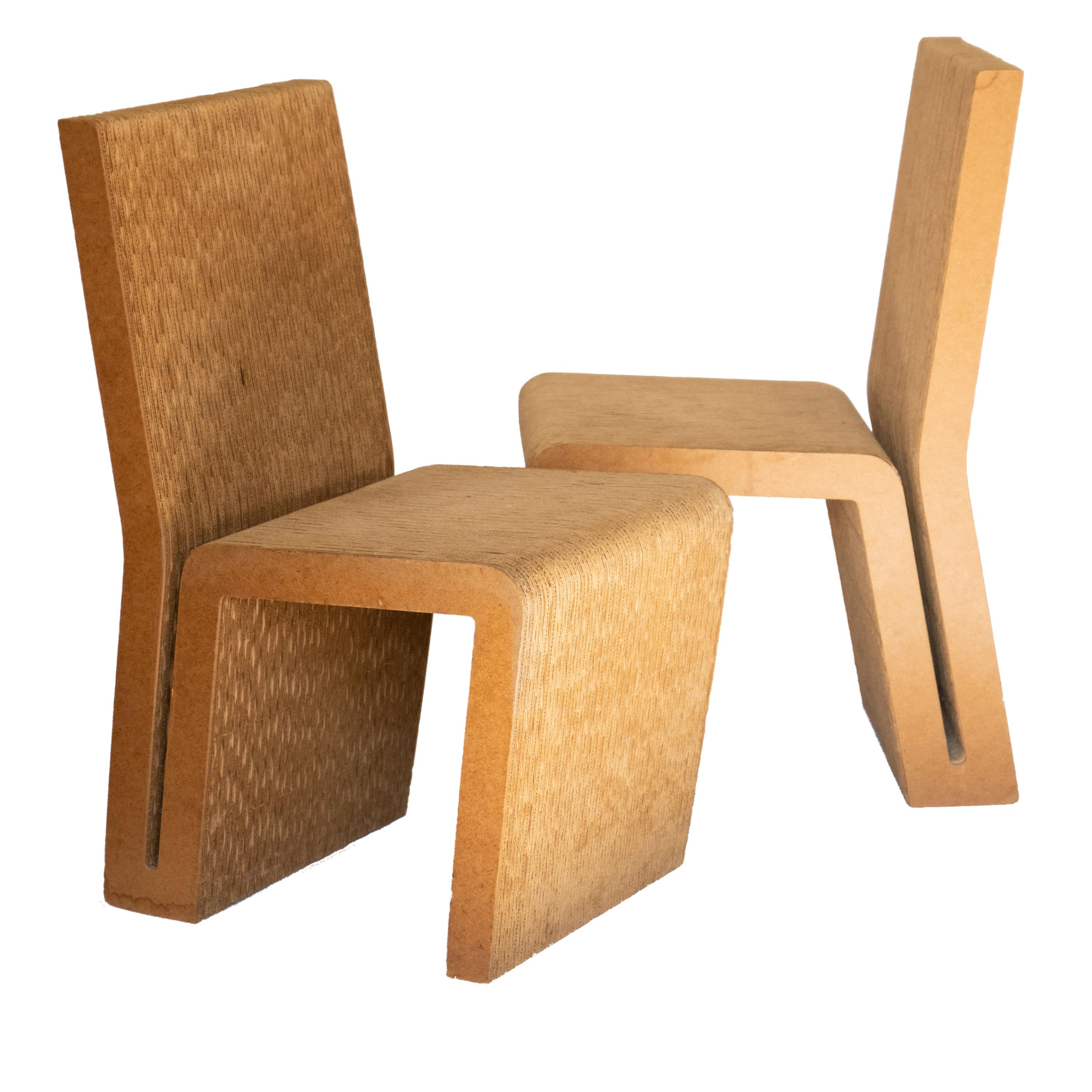 Easy Edges Cardboard Chair by Frank Gehry, Early 1970s Model For Sale