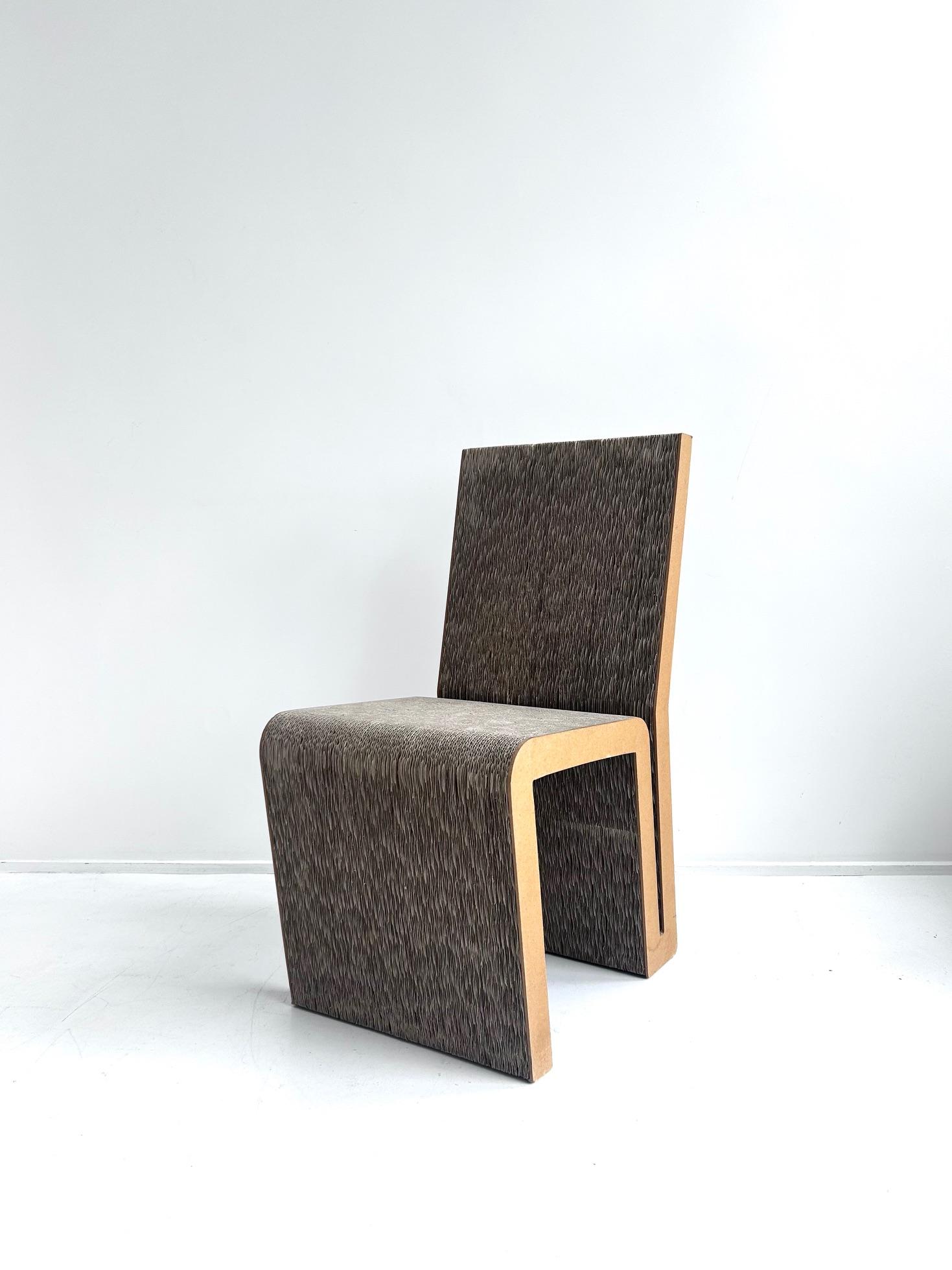 Easy Edges chair by Franck Gehry, Vitra, 1972 In Good Condition For Sale In PARIS, FR