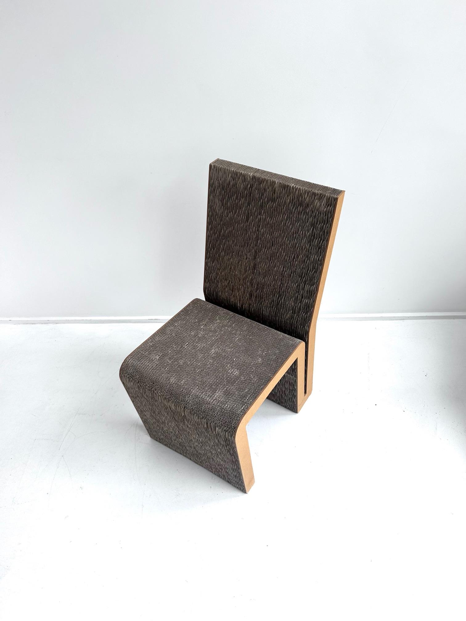 Late 20th Century Easy Edges chair by Franck Gehry, Vitra, 1972 For Sale