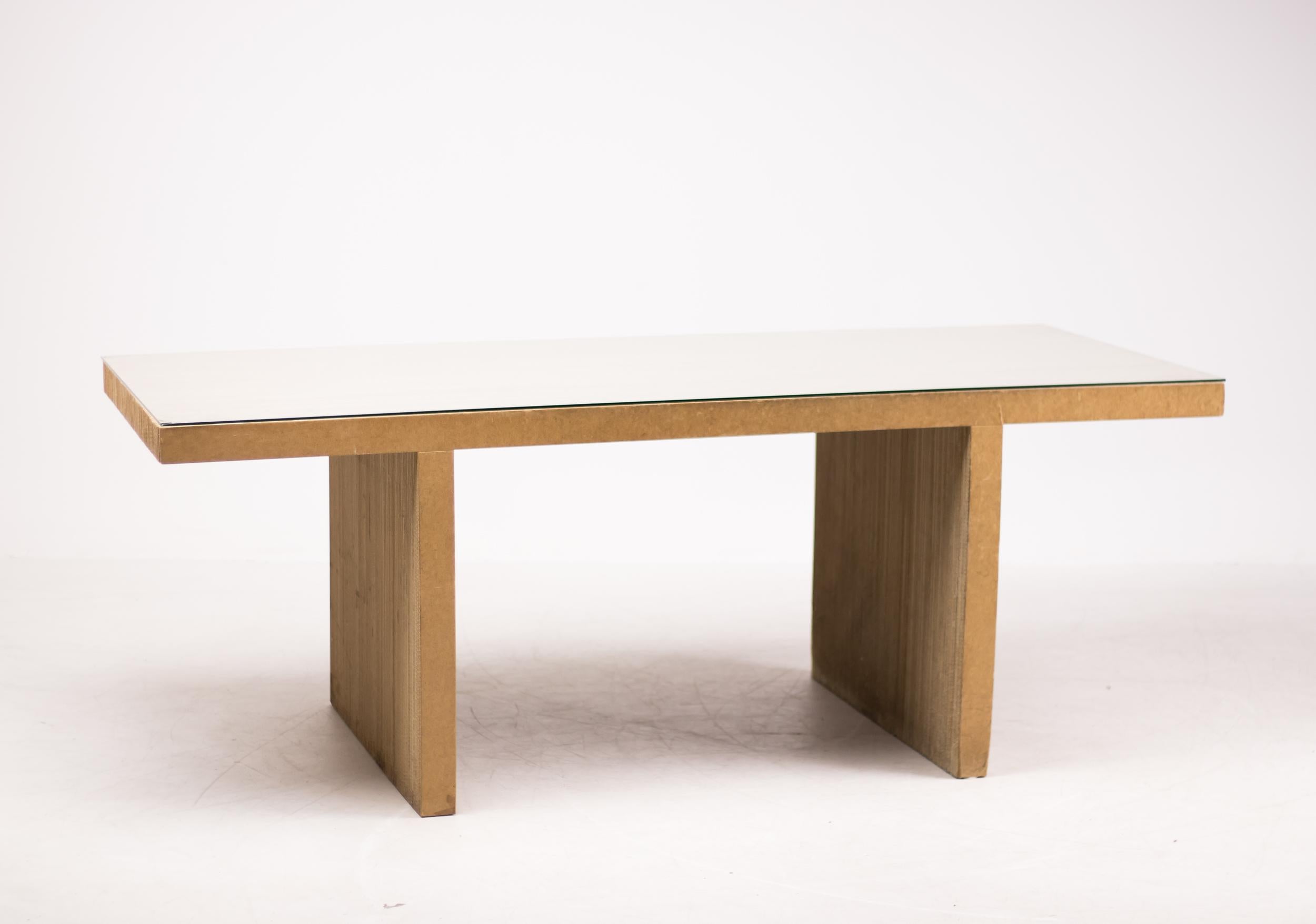 Masonite Easy Edges Table by Frank Gehry