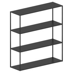Easy Irony 4-Shelf Black Bookcase by Maurizio Peregalli