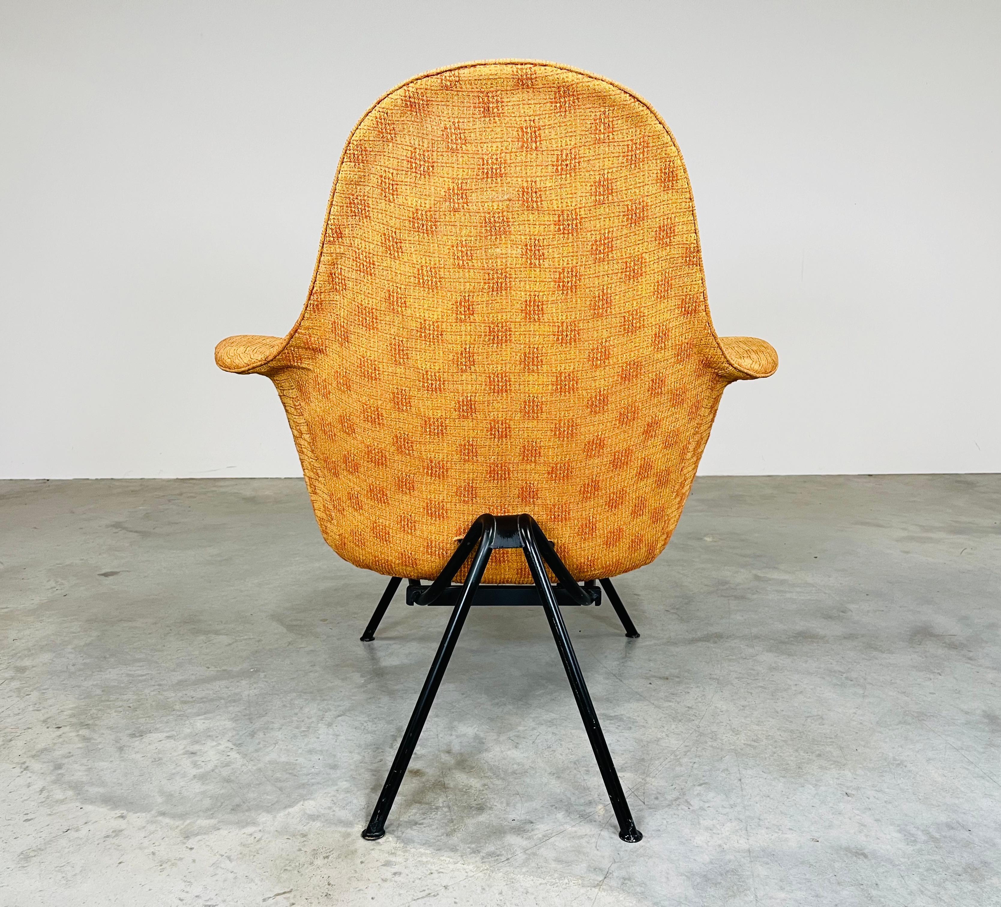 Mid-Century Modern Easy Lounge Chair By Hans Bellmann From His Sitwell Collection Switzerland -1955 For Sale