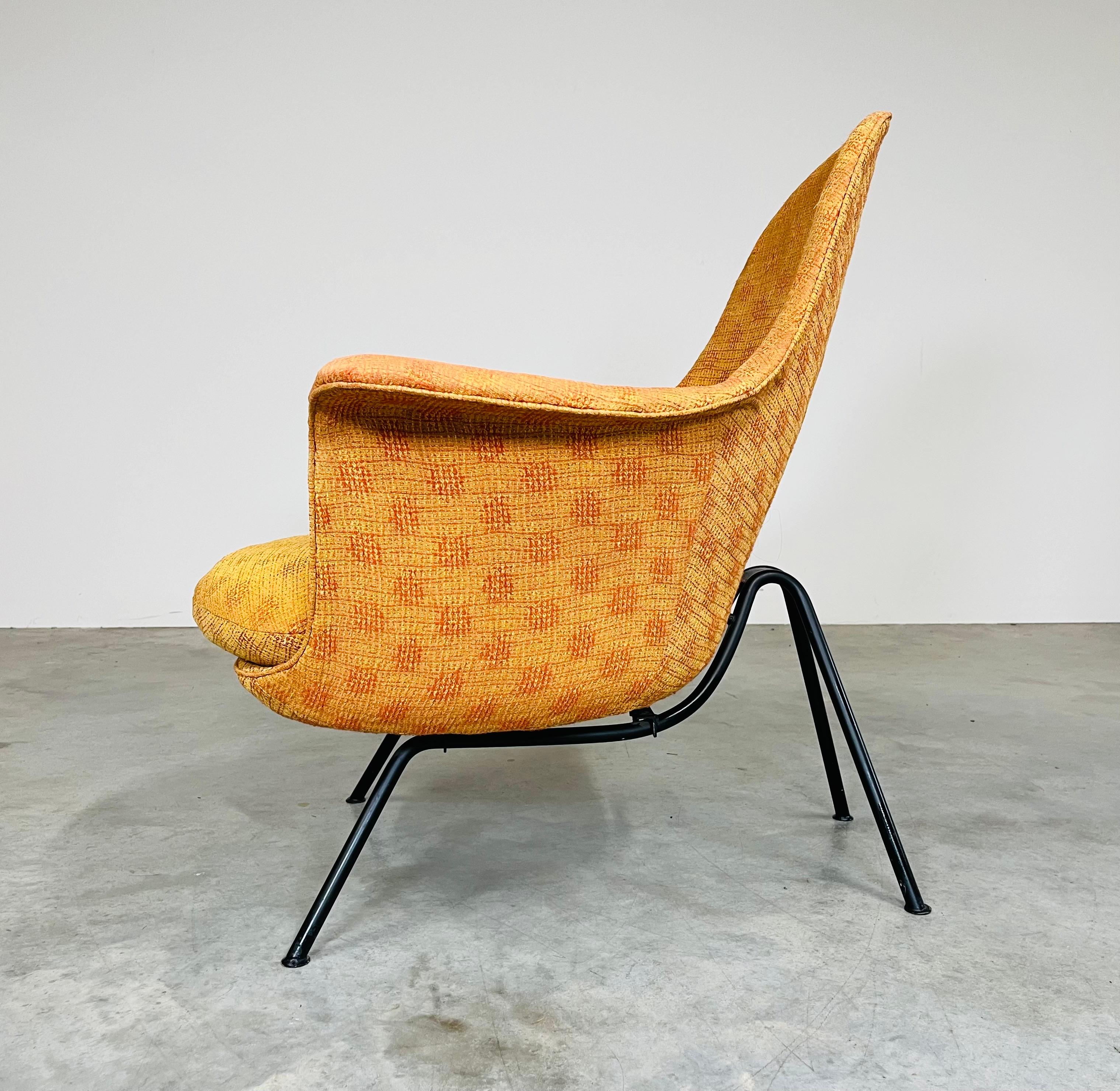 Enameled Easy Lounge Chair By Hans Bellmann From His Sitwell Collection Switzerland -1955 For Sale