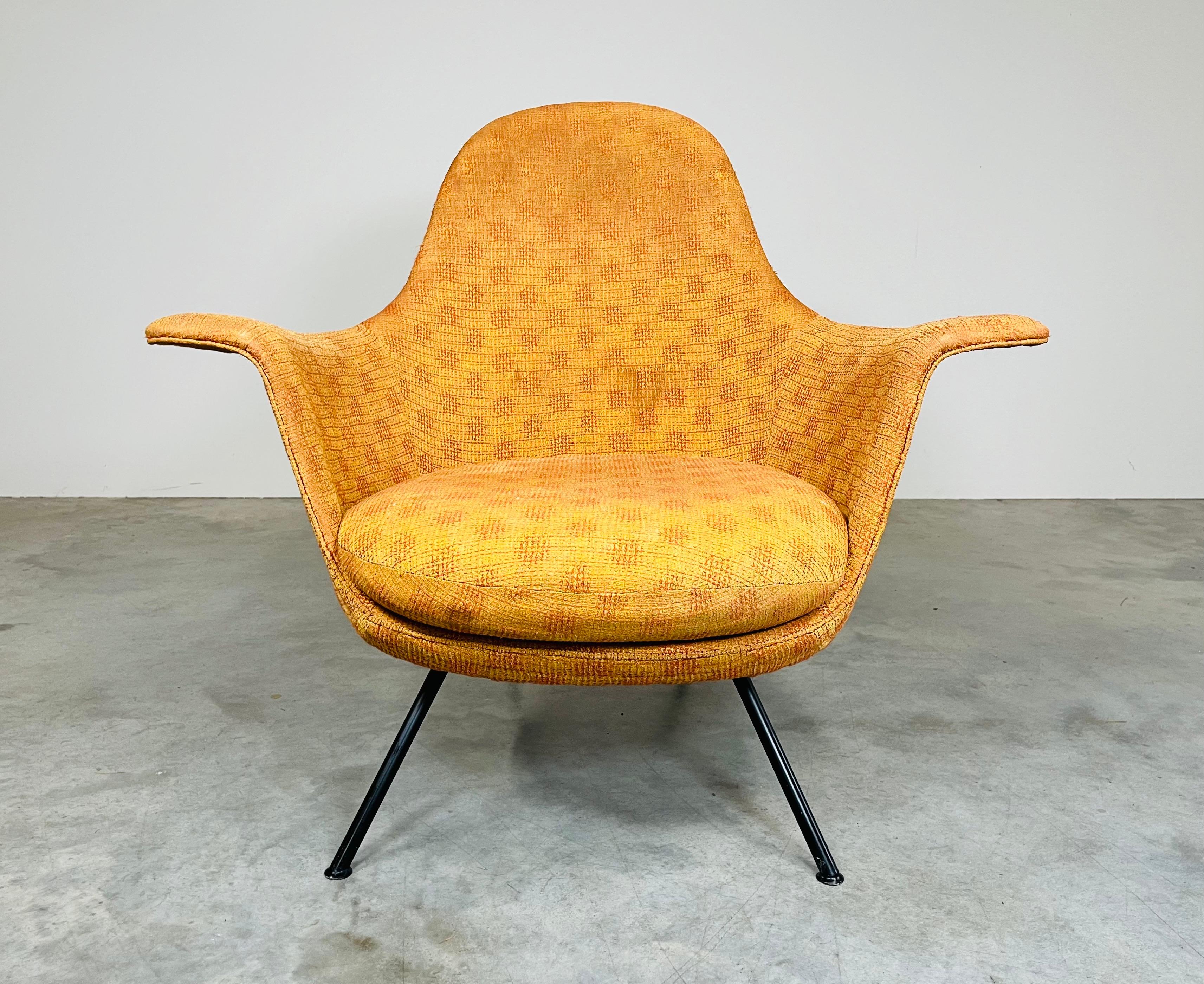 Easy Lounge Chair By Hans Bellmann From His Sitwell Collection Switzerland -1955 In Good Condition For Sale In Southampton, NJ