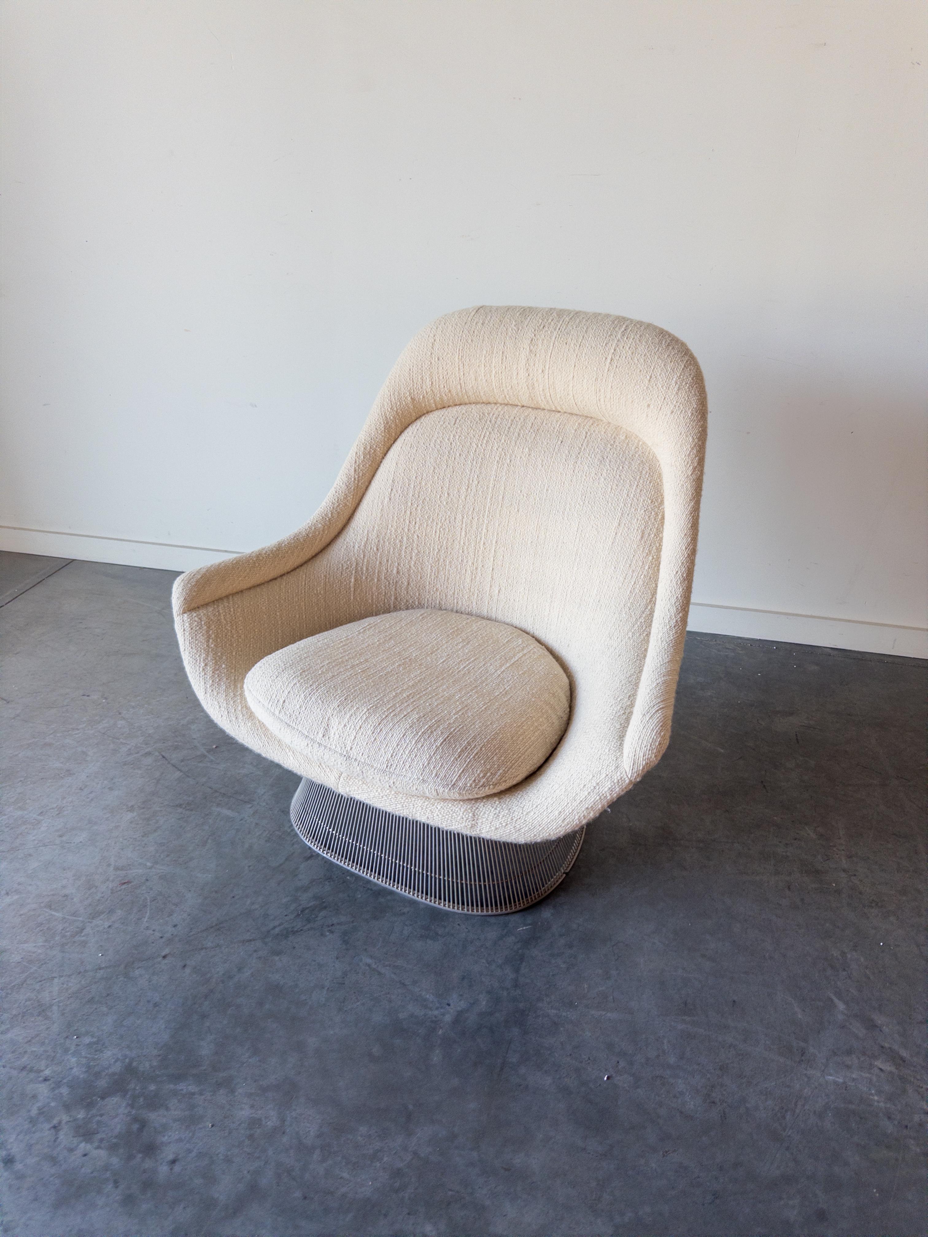 Mid-Century Modern Easy Lounge Chair by Warren Platner for Knoll International, 1980 For Sale