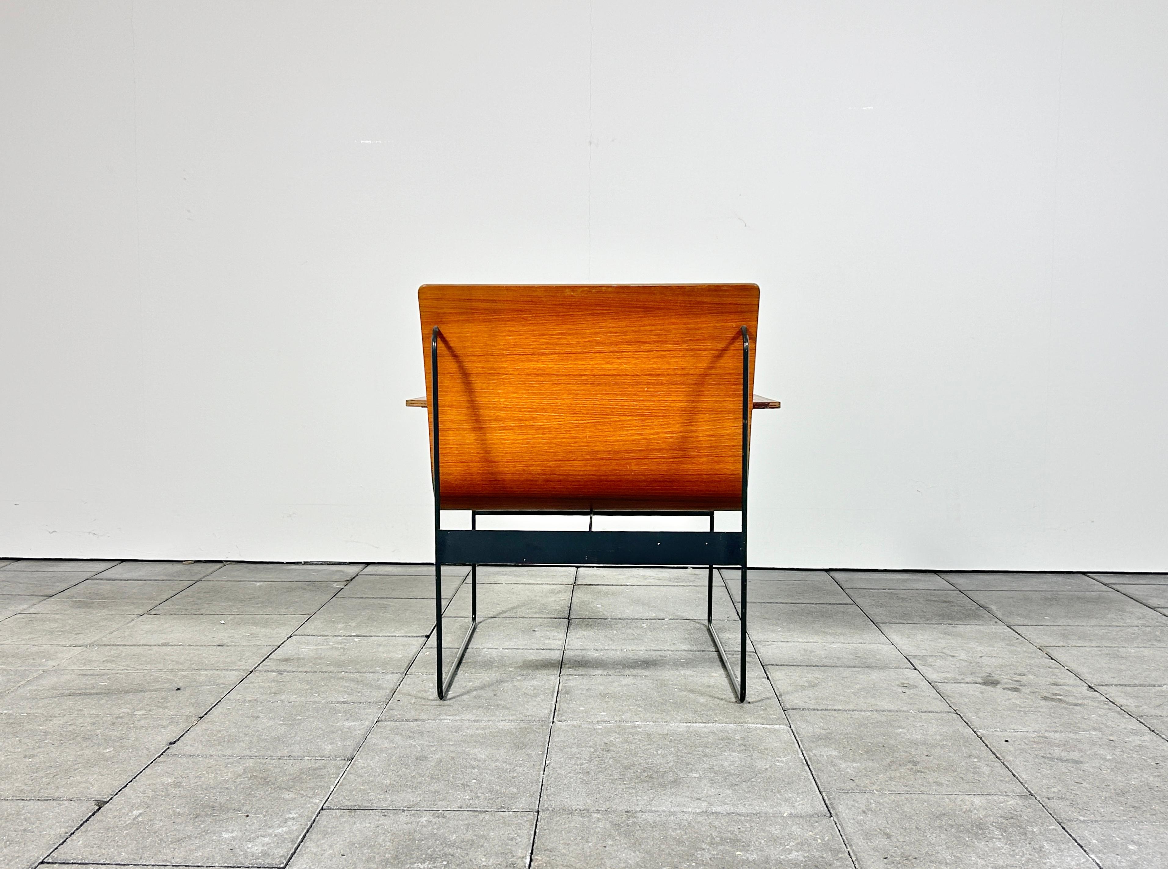 Steel Easy Lounge chair design Gunter Renkel for Twen Rego 1950ies For Sale