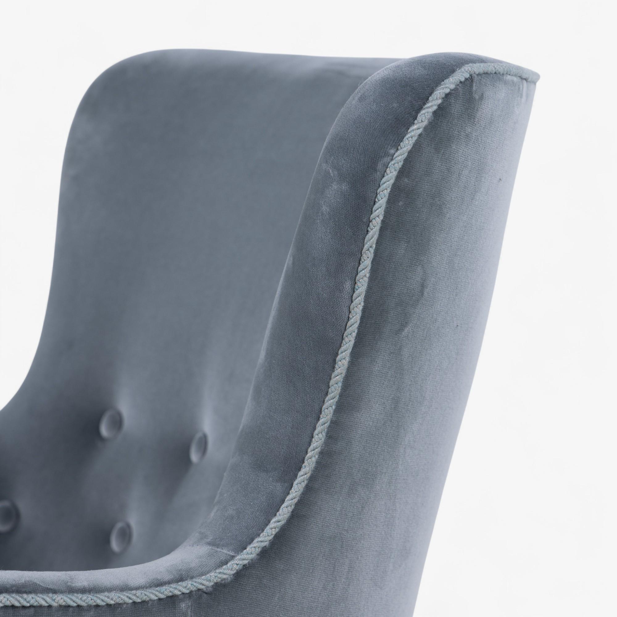 Fabric Easy low chair in new fabric from the 1940's by Frits Henningsen For Sale