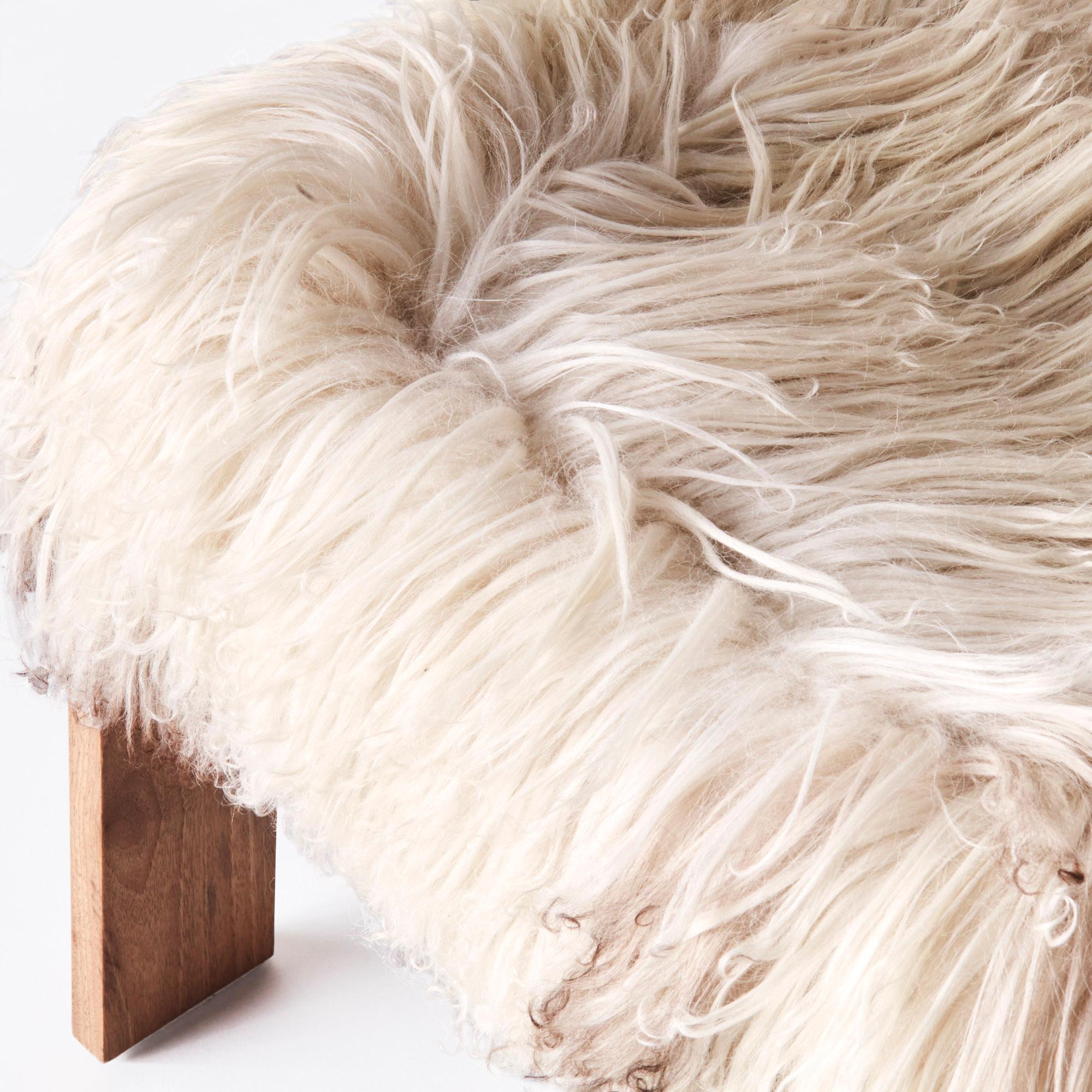 Easy Sheepskin Chair In New Condition For Sale In Stockholm, SE