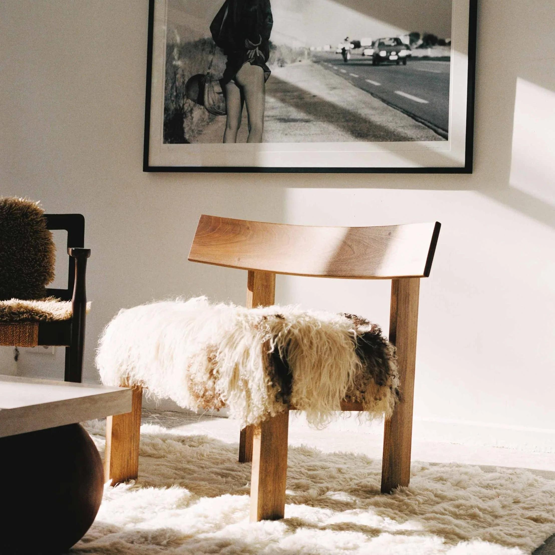 Easy Sheepskin Chair For Sale 1