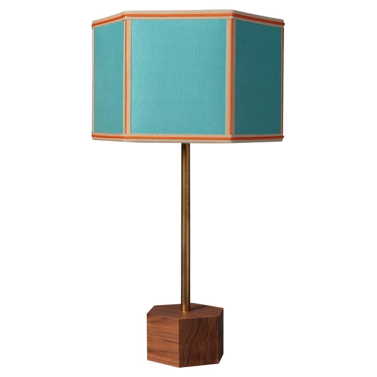 Lampe de table facile - Turquoise en vente