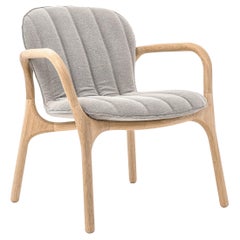 Easychair Coral Brazilian Contemporary Wood and Fabric by Lattoog