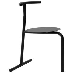 EATER, modern steel black dining Chair 'without Cushion' by oitoproducts