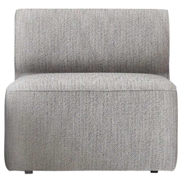 Eave Modular, Open Section, Kvadrat's "Steelcut 2" #160 Fabric 'Grey'