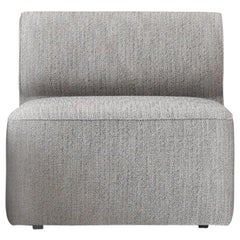 Eave Modular, Open Section, Kvadrat's "Steelcut 2" #160 Fabric 'Grey'