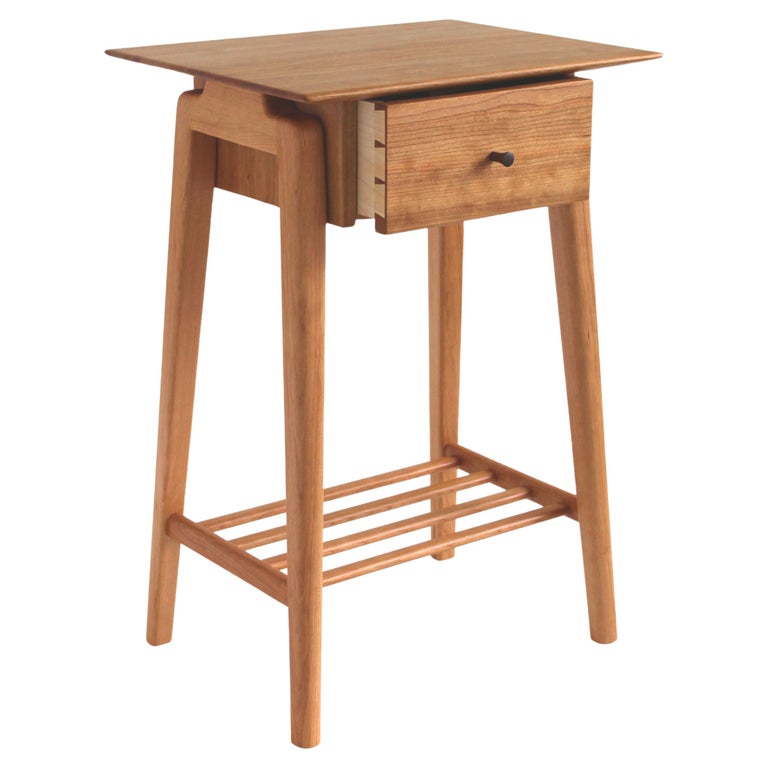Eaves Nightstand / End Table with Dovetail Drawer by Kierstin Siegl For