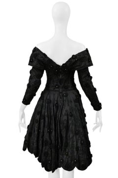 Eavis & Brown Black Beaded Cocktail Dress