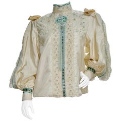 Eavis & Brown Embellished Victorian Blouse 