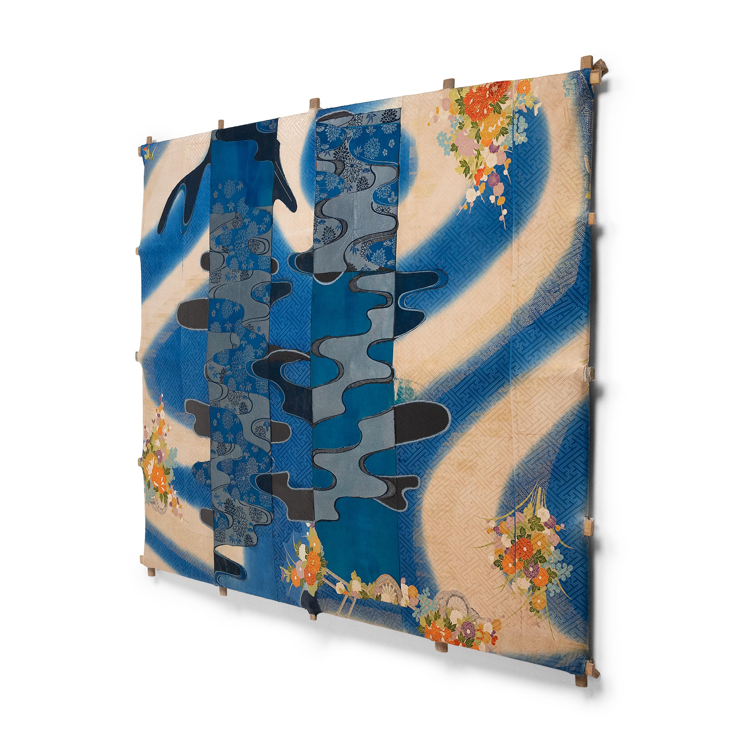 Based in Chicago, IL, contemporary artist Michael Thompson creates unique kites, collages and mixed media works assembled from material fragments of past and present collected in his travels. His ongoing series of large-scale kites bridge the gap
