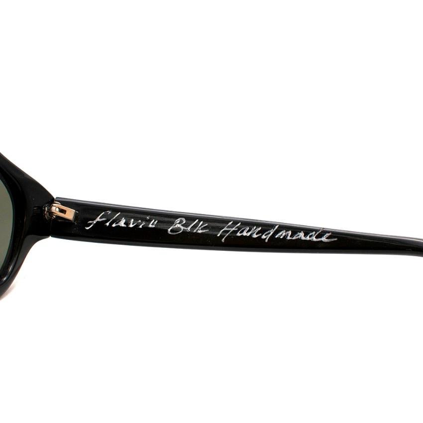 E.B. Meyrowitz Black Sunglasses With E. Marinella Case In New Condition In London, GB