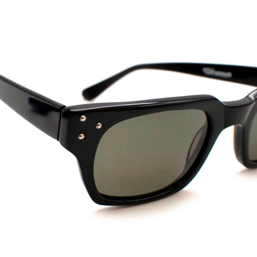 E.B. Meyrowitz Black Sunglasses With E. Marinella Case 1