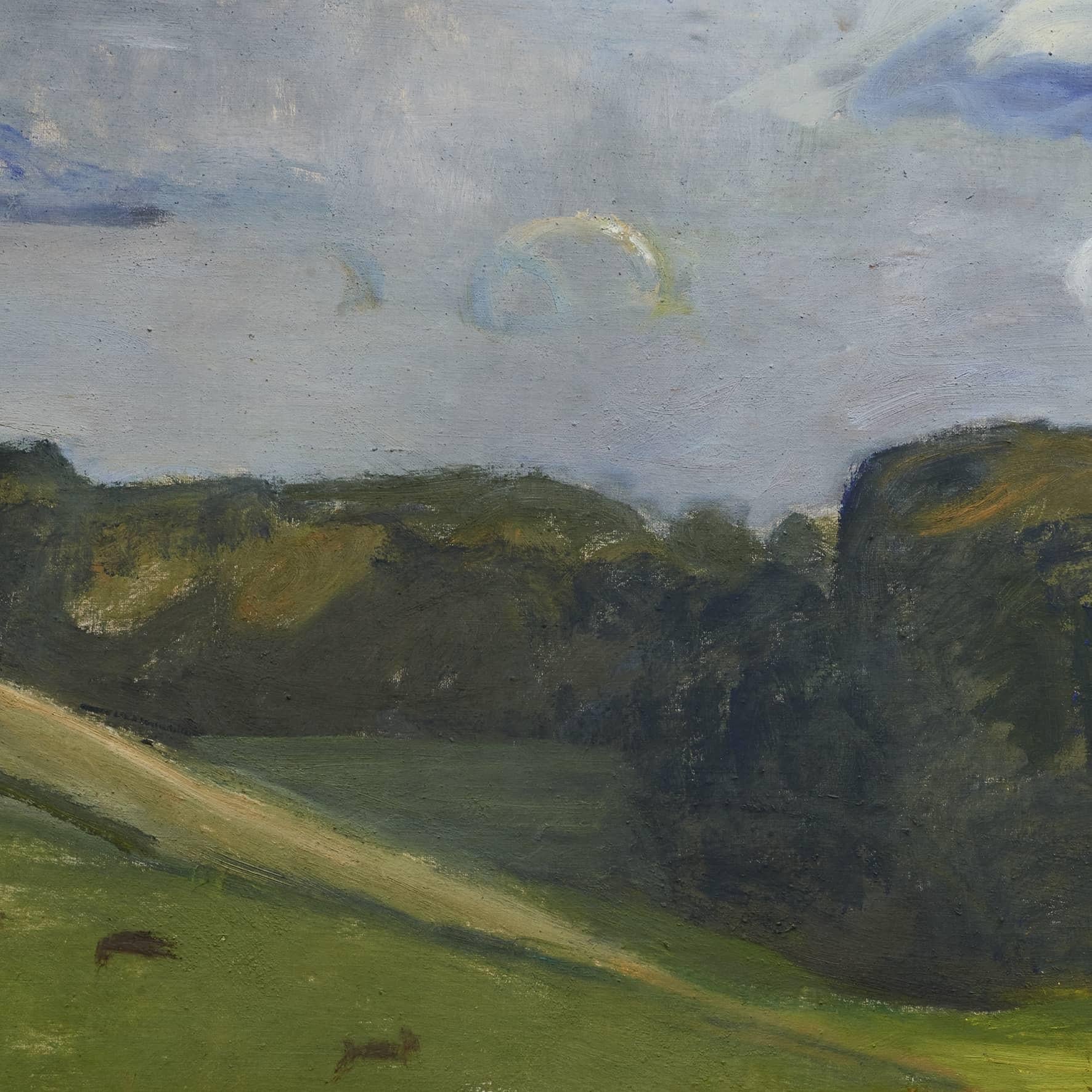 Ebba Carstensen, Landscape, Oil On Canvas 1