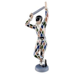 Ebbe Sadolin pour Bing & Grøndahl. Figurine en porcelaine de Harlequin.
