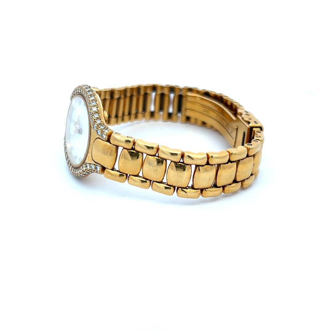 Ebel Montre-bracelet en or jaune 18 carats avec diamants ronds brillants G VS2 de 0,74 carat en vente 4