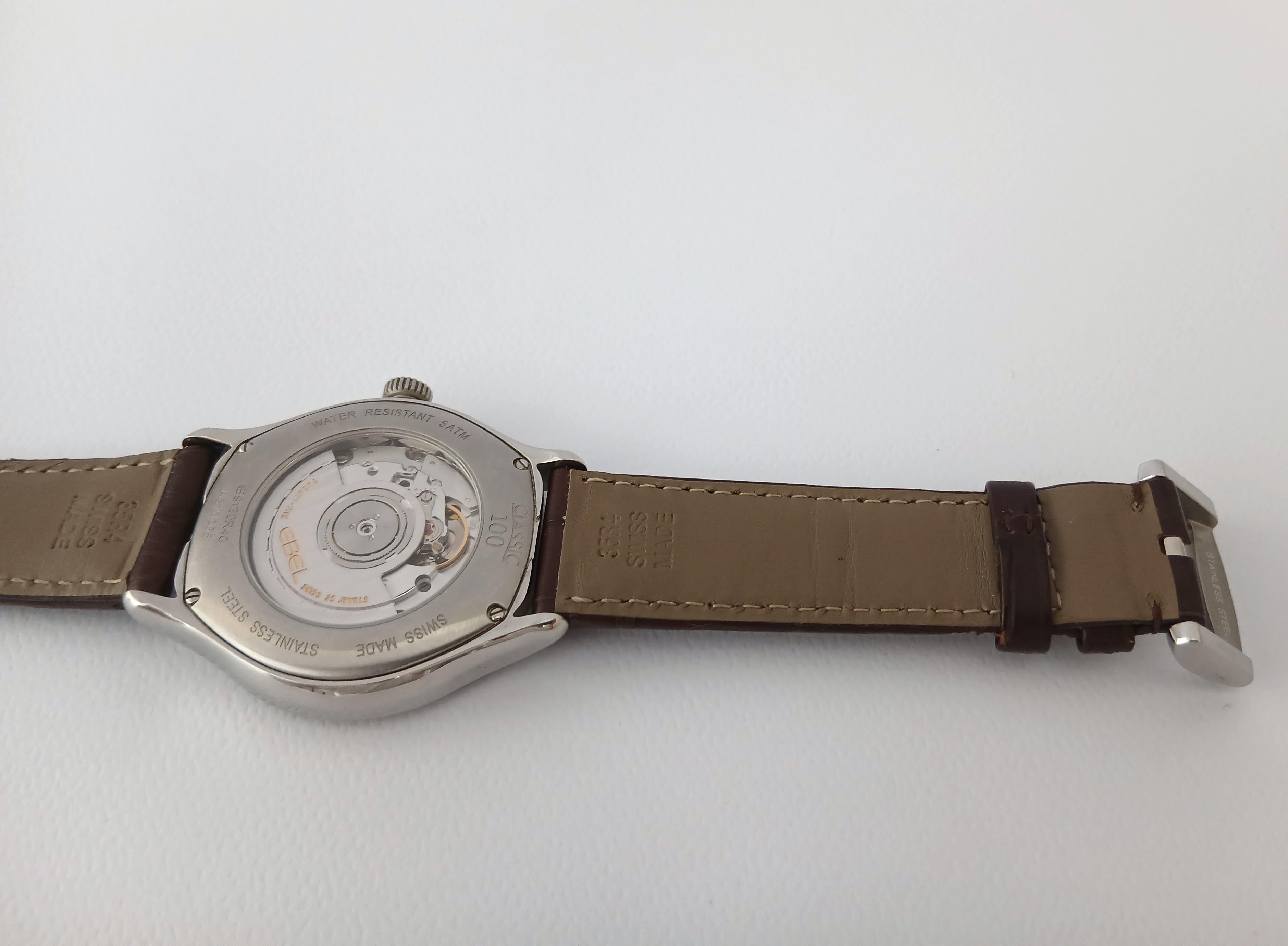 Reloj Ebel 100 Classic Acero Automático 40 mm en venta 7