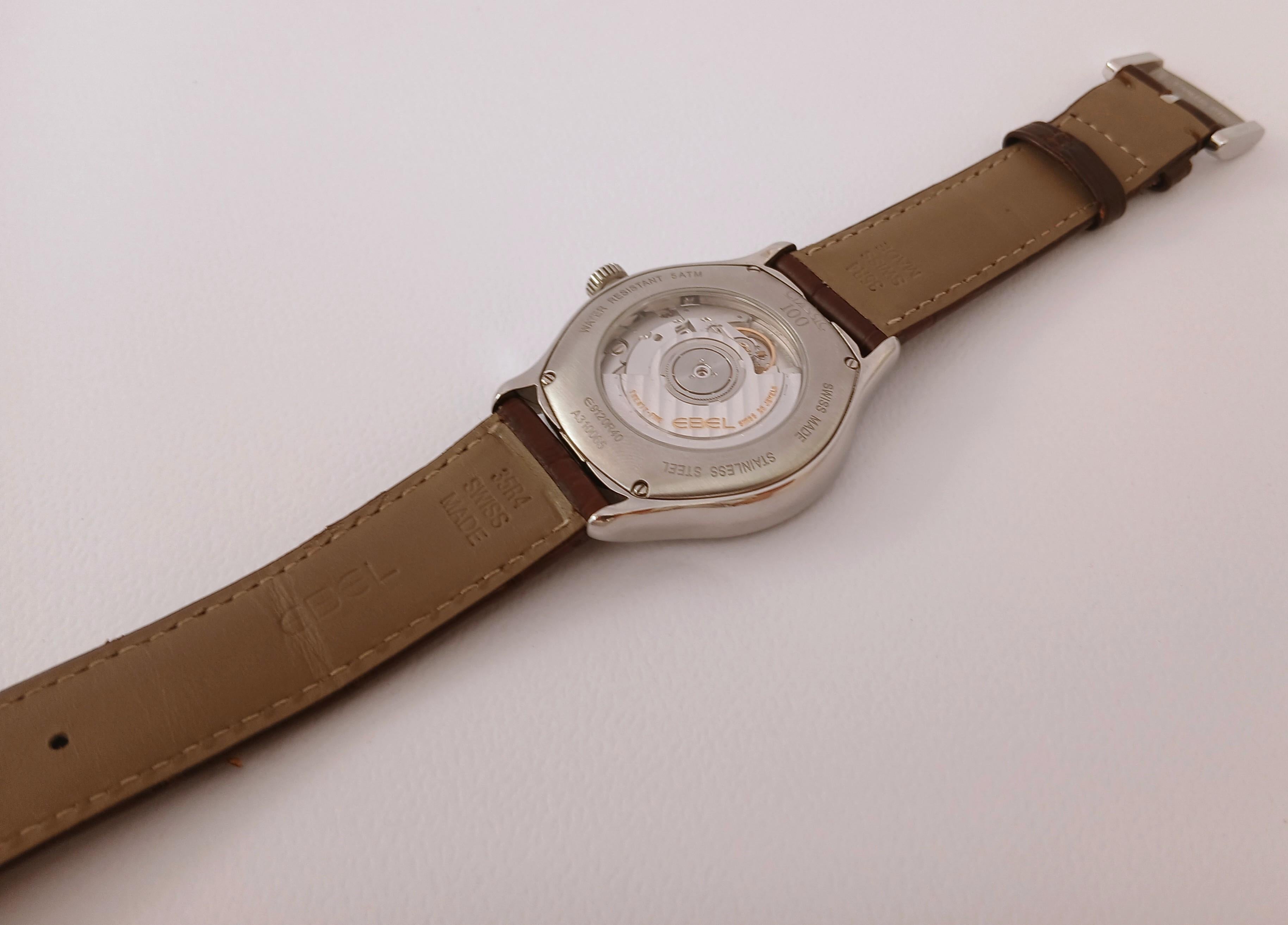 Reloj Ebel 100 Classic Acero Automático 40 mm en venta 4