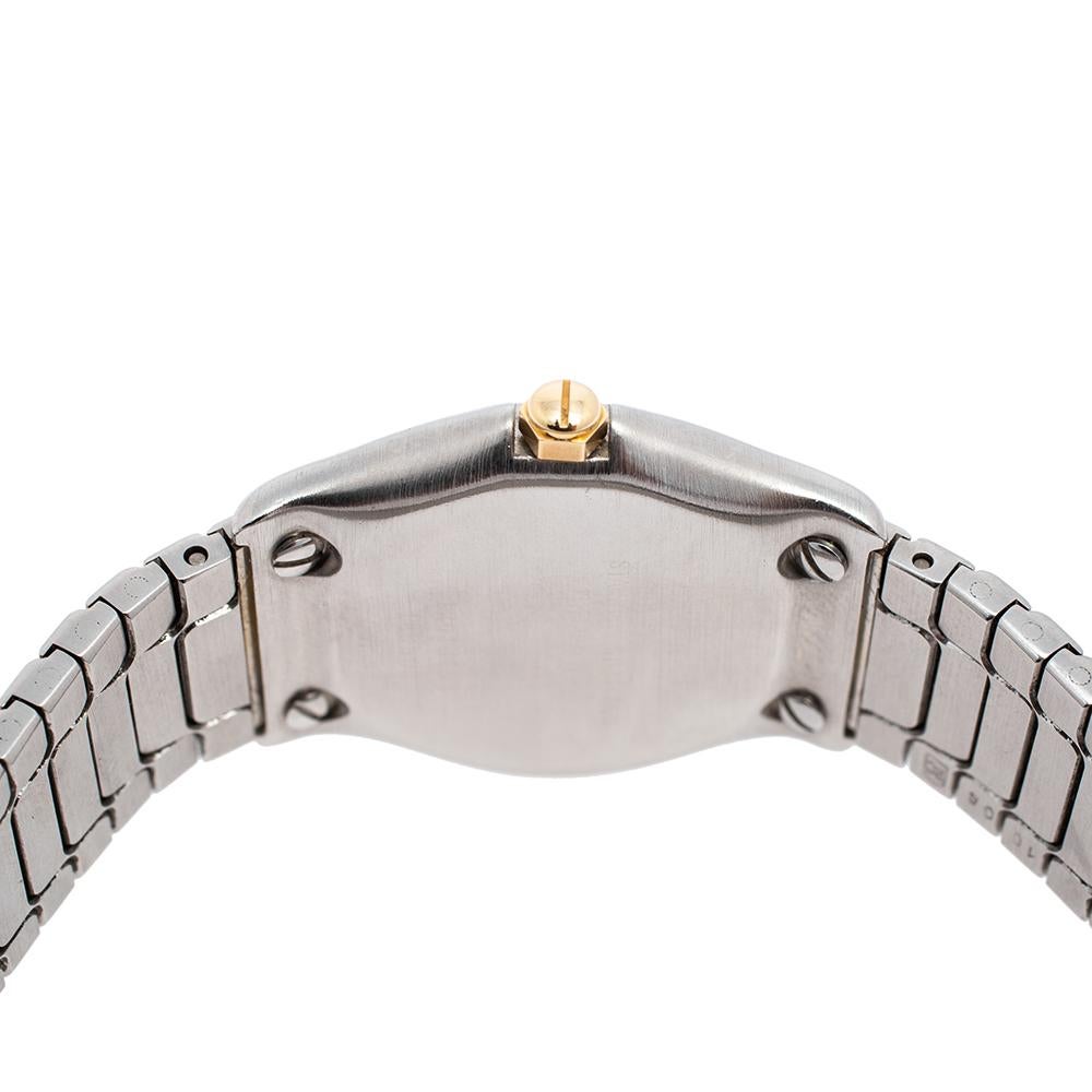 Ebel 18k Yellow Gold Stainless Steel Sport Classique Women's Wristwatch 28 mm In Good Condition In Dubai, Al Qouz 2