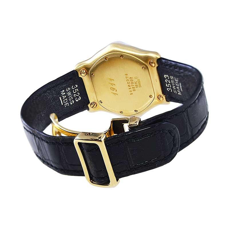 Ebel 18kt. Solid Gold 1911 Series with Original Dial, Buckle and Strap, 1980's 4