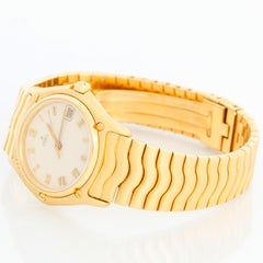 Ebel 1911 Classic Wave 18k Gold Watch Sportwave Bracelet Quartz
