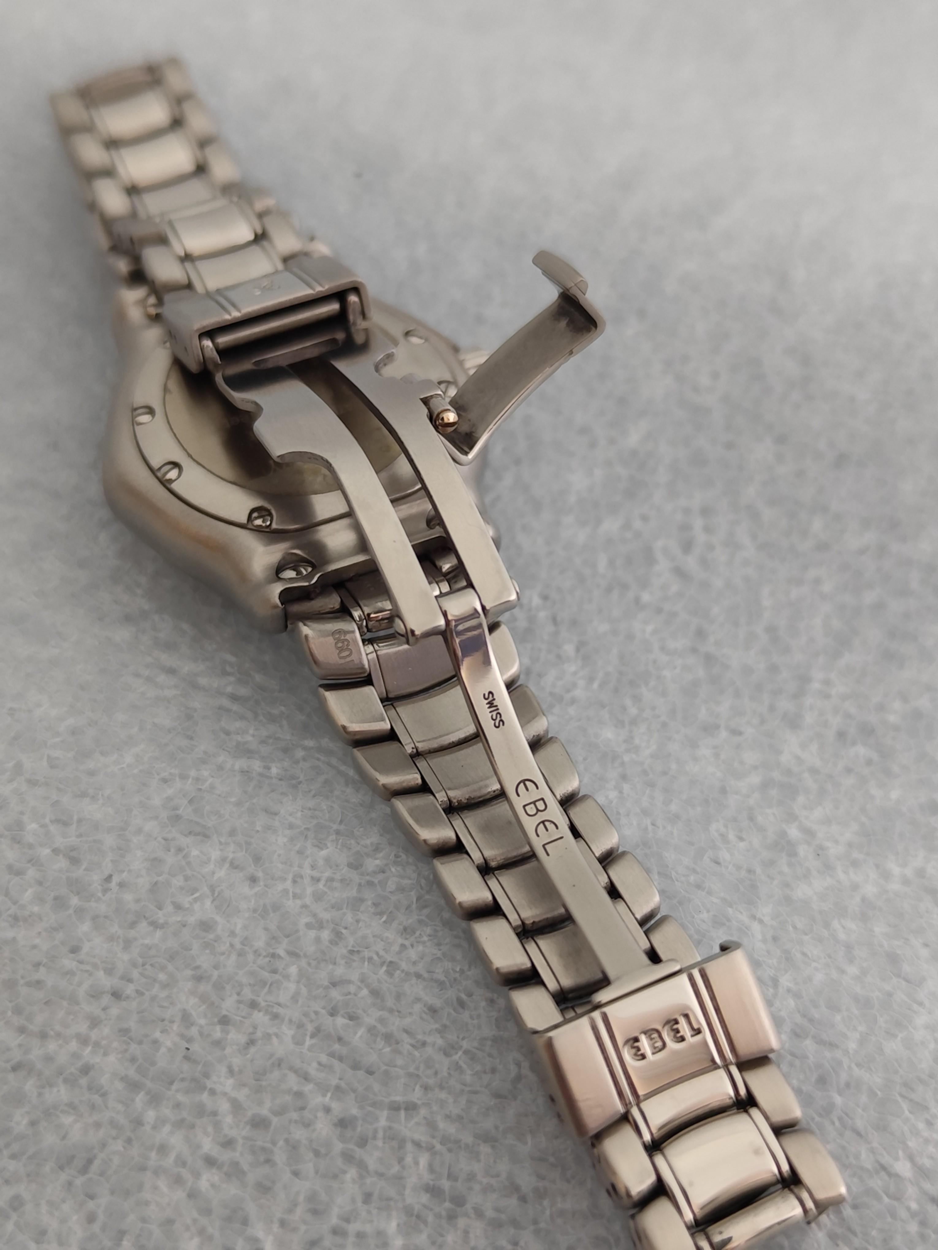 Reloj de acero inoxidable Ebel 1911 Discovery Rare Dial 9087321 en venta 7