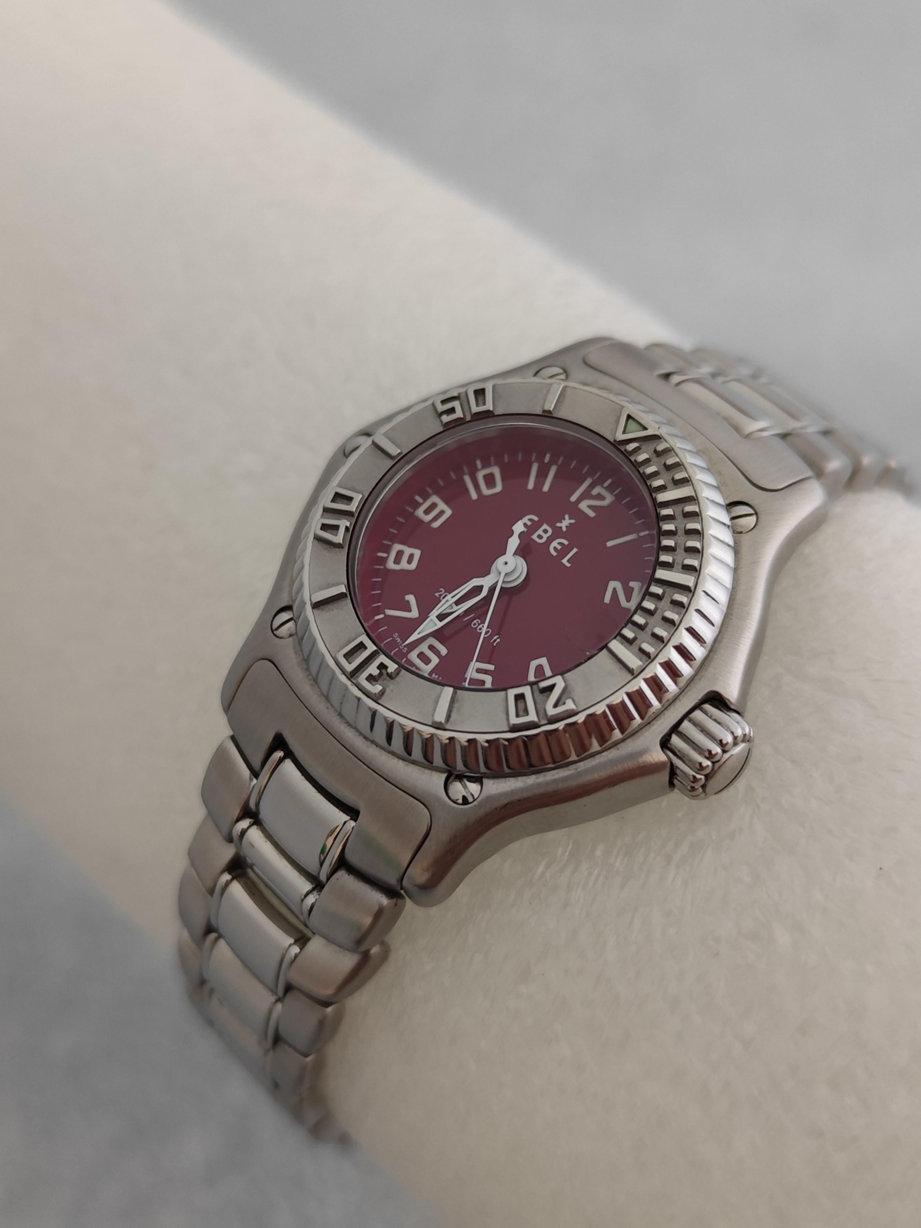 Reloj de acero inoxidable Ebel 1911 Discovery Rare Dial 9087321 en venta 14