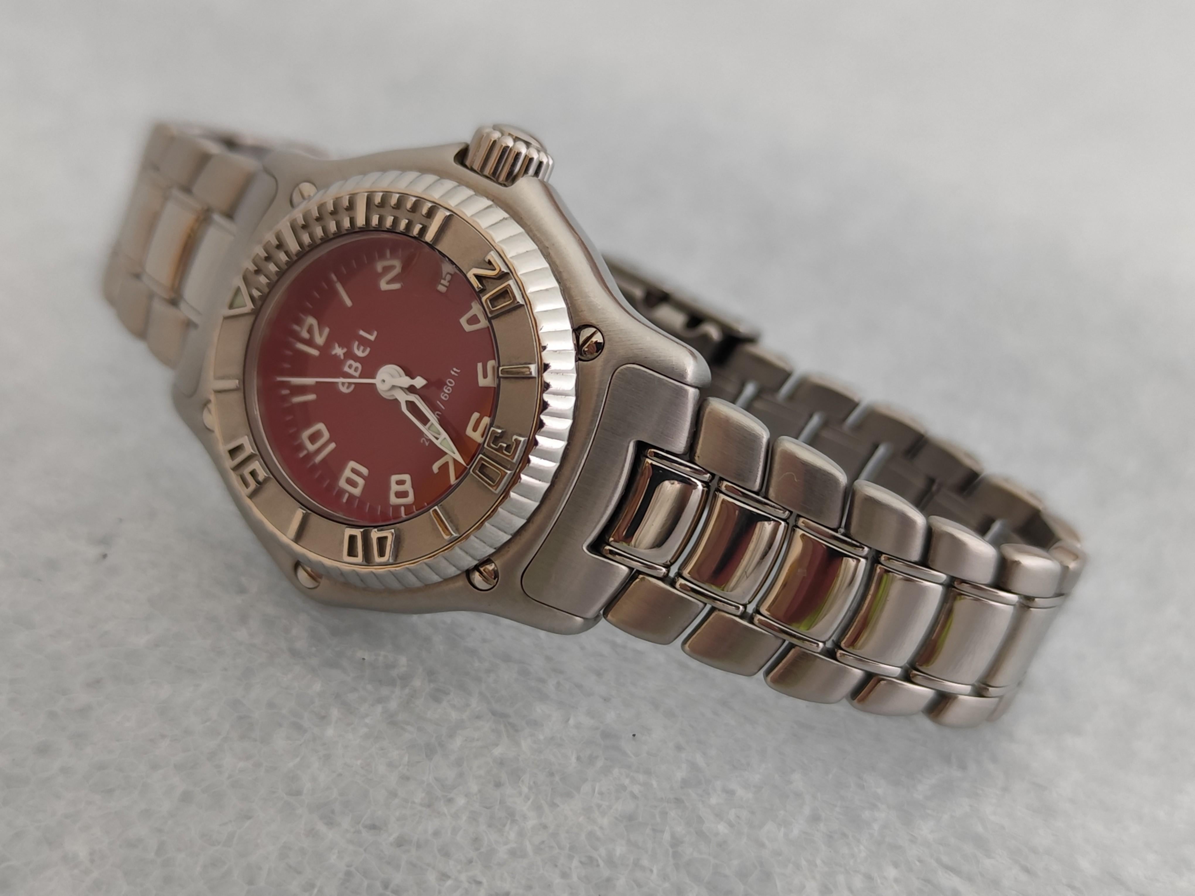 Reloj de acero inoxidable Ebel 1911 Discovery Rare Dial 9087321 en venta 16