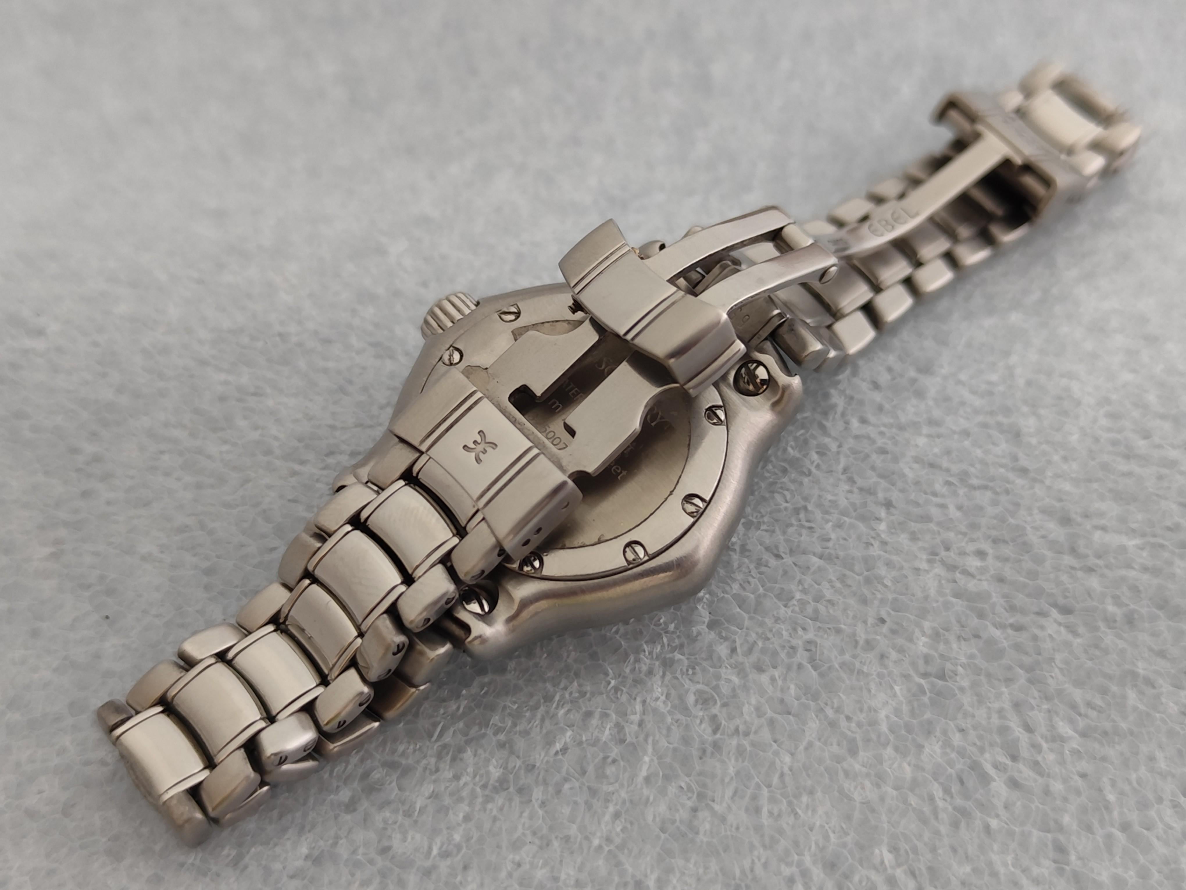 Reloj de acero inoxidable Ebel 1911 Discovery Rare Dial 9087321 en venta 23