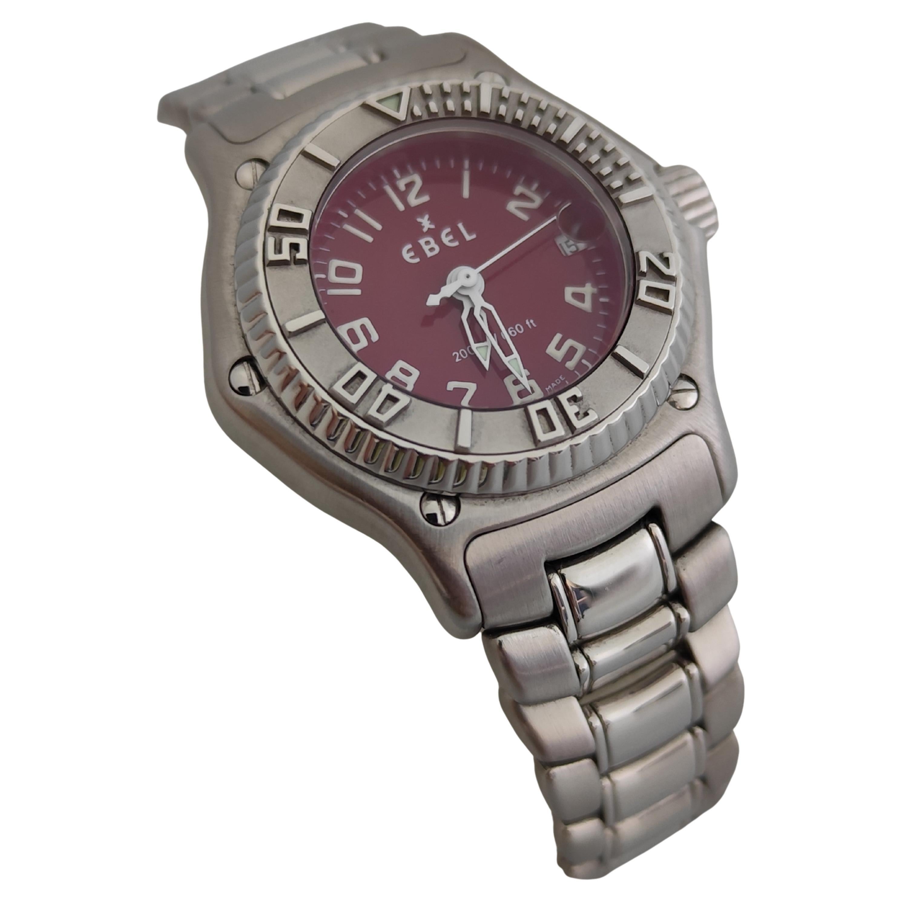 Reloj de acero inoxidable Ebel 1911 Discovery Rare Dial 9087321