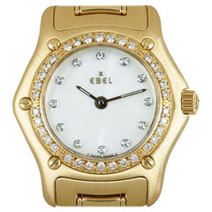 Ebel 1911 Ladies 18 Karat Gold White Mother of Pearl Dial Diamond Set 8157114