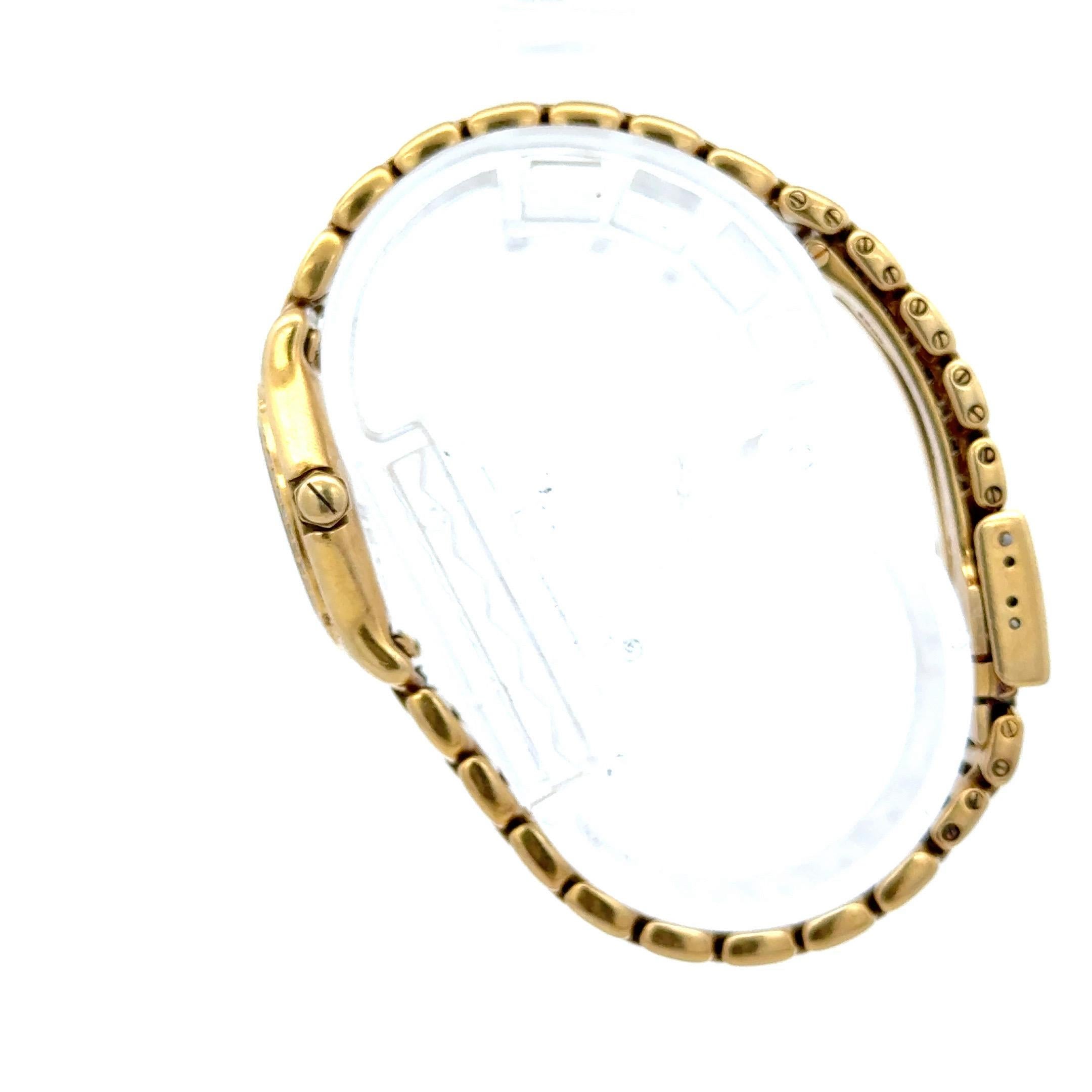 Women's Ebel 1911 Ladies Wrist Watch 18 Karat Yellow Gold Swiss Made For Sale