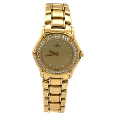 Ebel 1911 Ladies Wrist Watch 18 Karat Yellow Gold Swiss Made